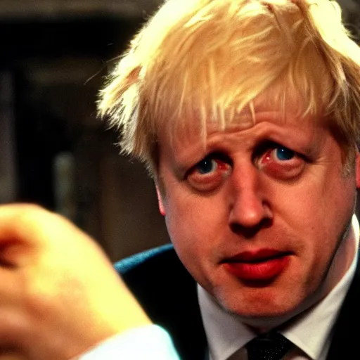 Prompt: boris johnson in doctor who, film still