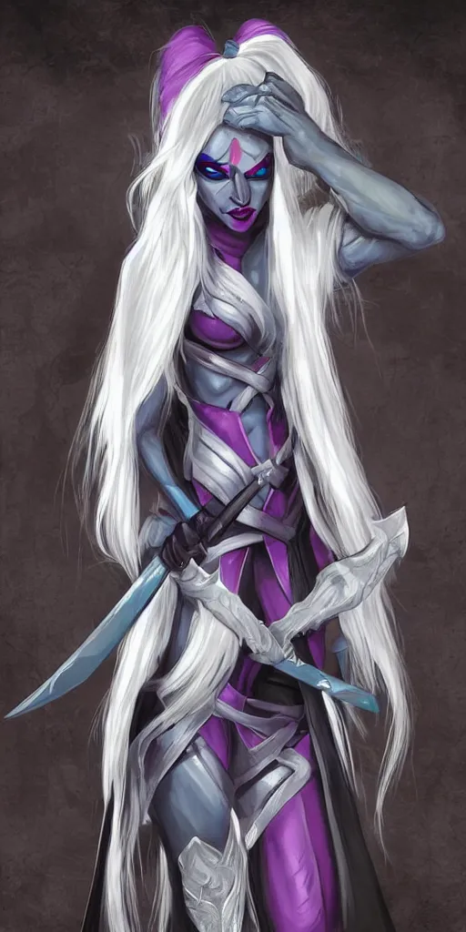 Image similar to Female drow fighter