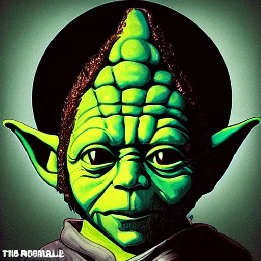 Image similar to portrait of yoda but he is an american rap singer from the 2 0 0 0's