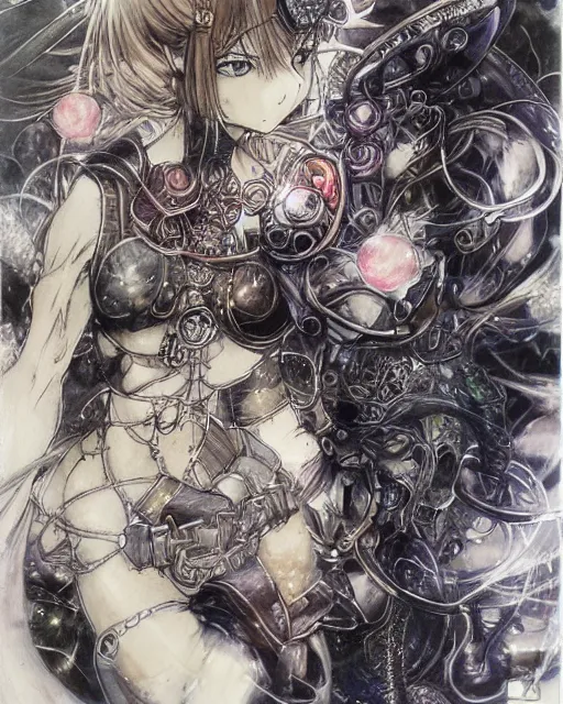 Image similar to artwork by Yoshitaka Amano