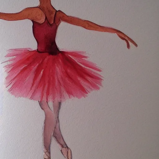 Image similar to ballet dancer watercolor