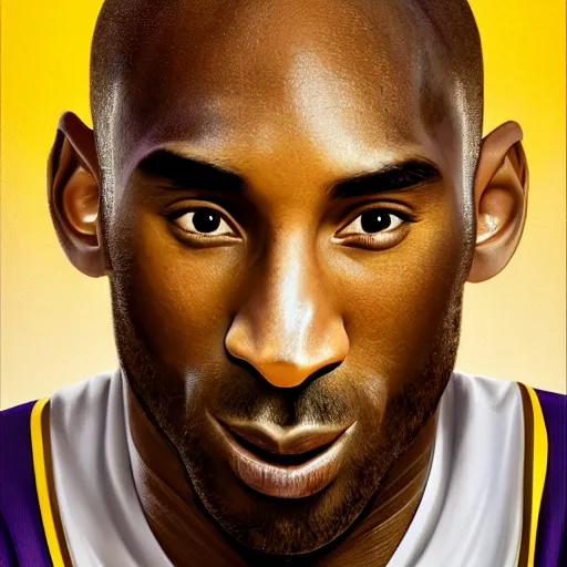 Prompt: kobe bryant, pixar character art, wearing basketball jersey, cinematic lighting symmetrical facial features, from arknights, hyper realistic, 4 k, rule of thirds, extreme detail, detailed drawing, trending artstation, realistic lighting, by alphonse mucha, greg rutkowski, short neck
