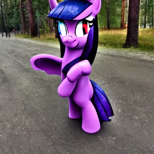 Prompt: twilight sparkle in russia