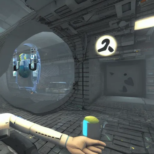 Prompt: portal 2 easter egg