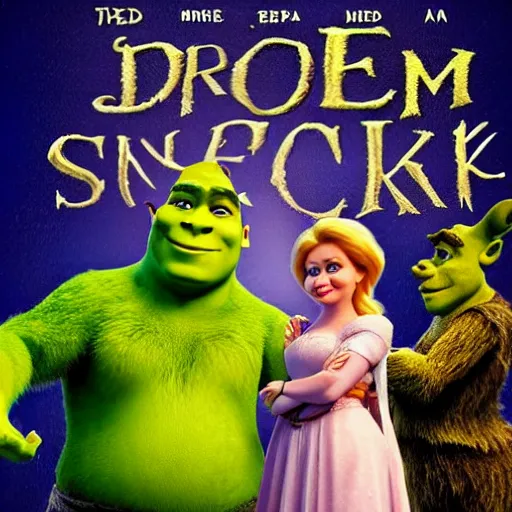 Image similar to ! dream poster for shrek 5, cinematic, highly detailed, clear focus, dramatic