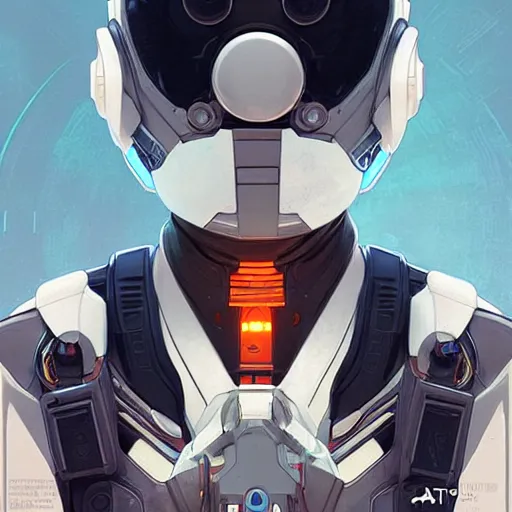 Prompt: symmetry! futuristic robotic astronaut, apex legends, illustration, art by artgerm and greg rutkowski and alphonse mucha