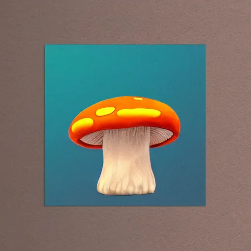 Image similar to aesthetic mushroom frog, stylized