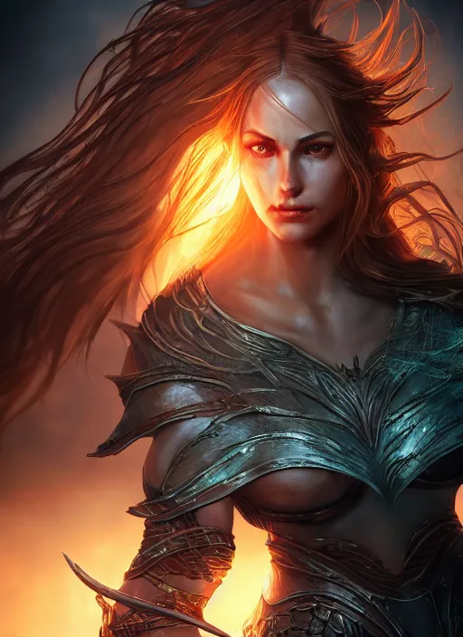 Prompt: fistfighting female goddess, ultra detailed fantasy, elden ring, realistic, dnd character portrait, full body, dnd, rpg, lotr game design fanart by concept art, behance hd, artstation, deviantart, global illumination radiating a glowing aura global illumination ray tracing hdr render in unreal engine 5