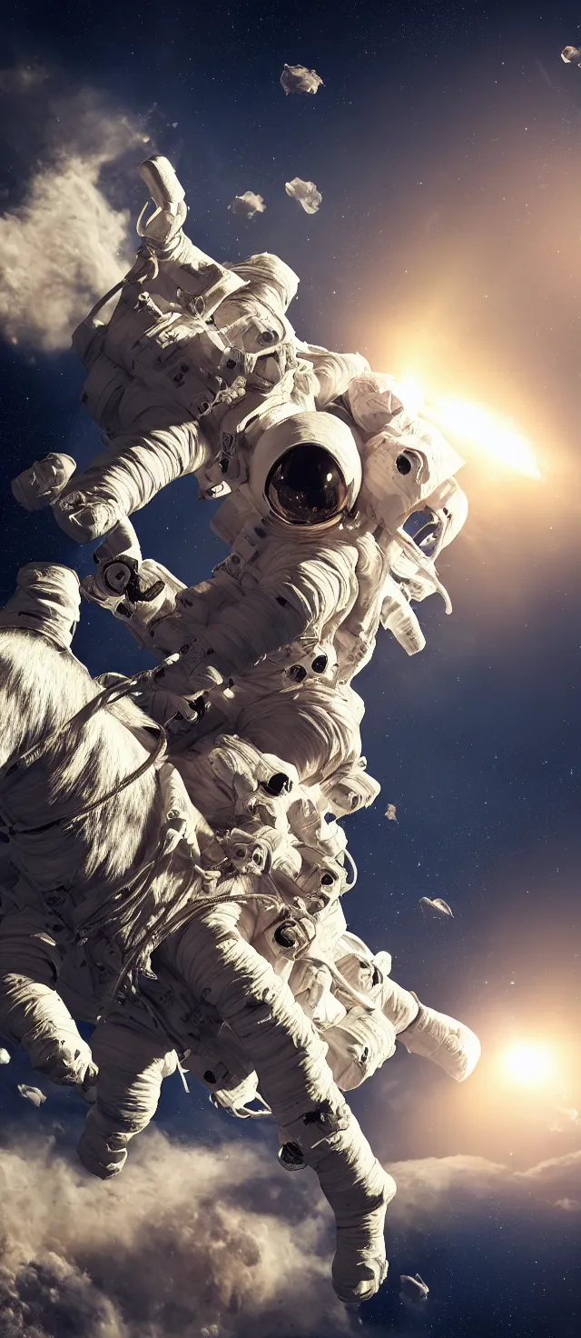 Prompt: astronaut riding a horse in space, perfect composition, very high detail, unreal engine octane render, 8k