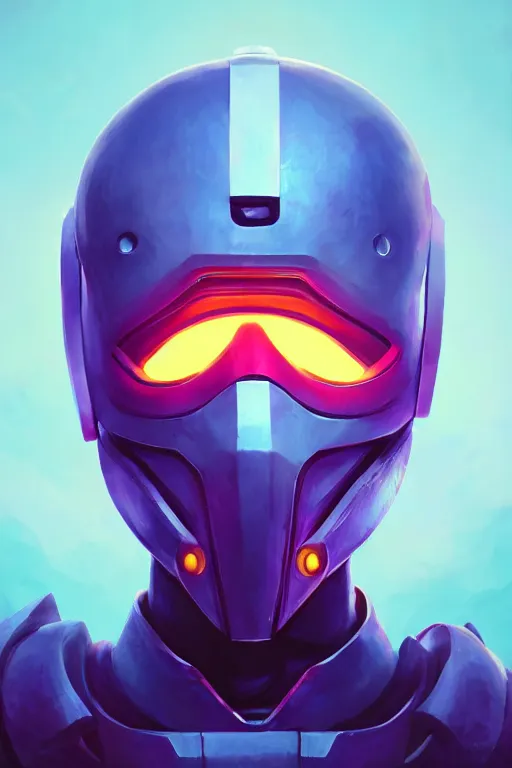 Image similar to epic mask helmet robot ninja portrait stylized as fornite style game design fanart by concept artist gervasio canda, behance hd by jesper ejsing, by rhads, makoto shinkai and lois van baarle, ilya kuvshinov, rossdraws global illumination radiating a glowing aura global illumination ray tracing hdr render in unreal engine 5