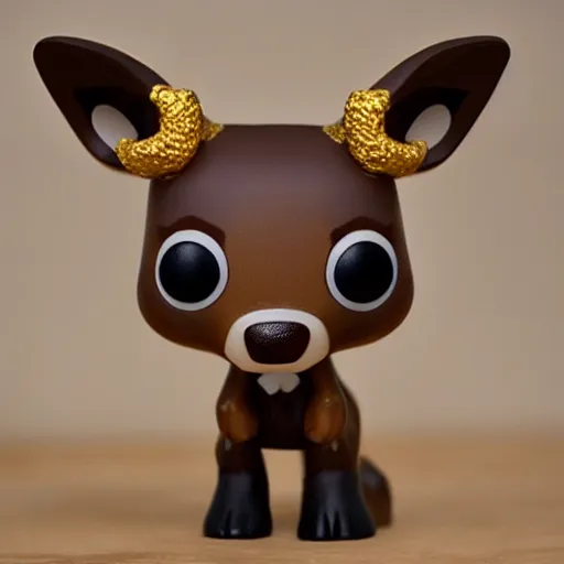 Prompt: deer funko pop, photorealistic, highly detailed