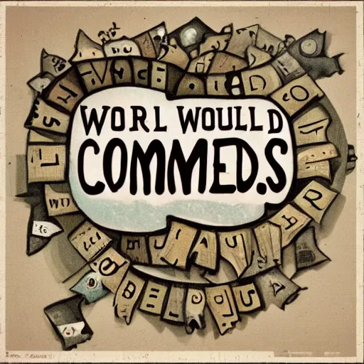 Image similar to a world full of commas