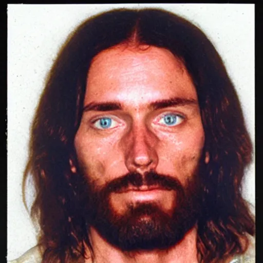 Prompt: Jesus Mugshot