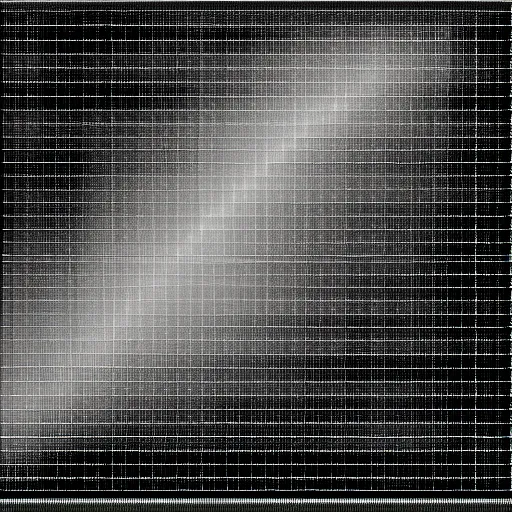 Prompt: pixelated black and white computer generated technical drawing of the milky way galaxy