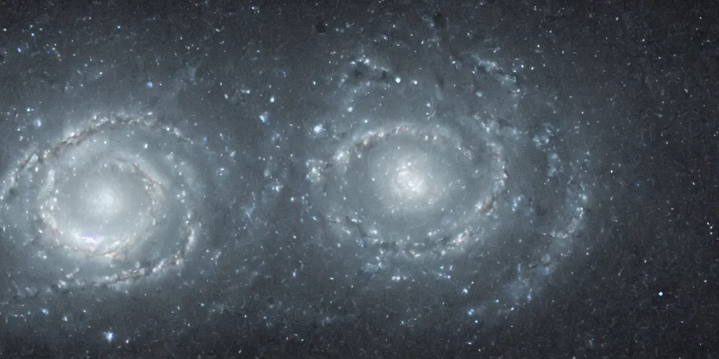 Image similar to view of the spiral galaxy, one galaxy, dark sky, deep space, milky way, kodak gold 2 0 0, unreal engine 5