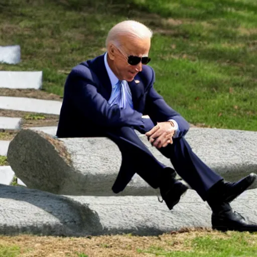 Image similar to joe biden falling again, panasonic photo