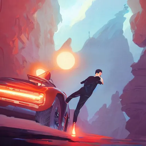 Image similar to hero world james bond, behance hd by jesper ejsing, by rhads, makoto shinkai and lois van baarle, ilya kuvshinov, rossdraws global illumination