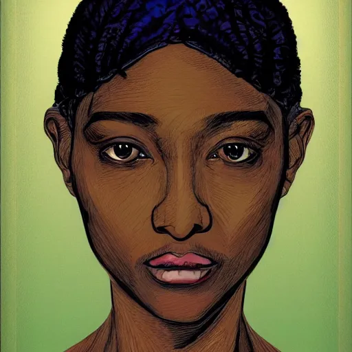 Image similar to a portrait of a female android by sonia boyce