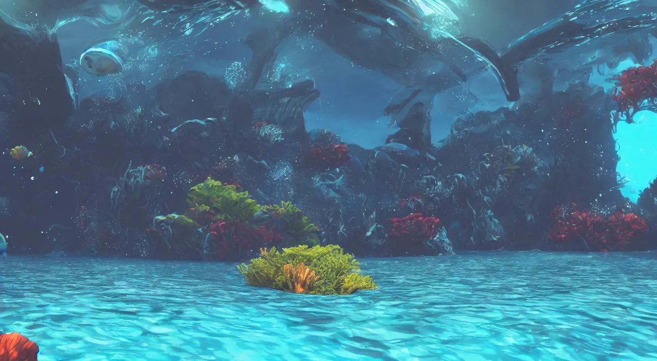 Image similar to subnautica underwater screenshot