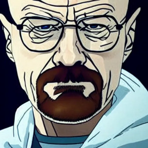 Image similar to Walter white is a super sayan