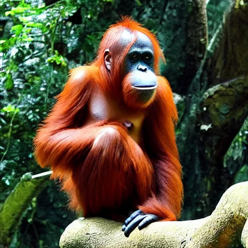 Prompt: twitter emoji orangutan