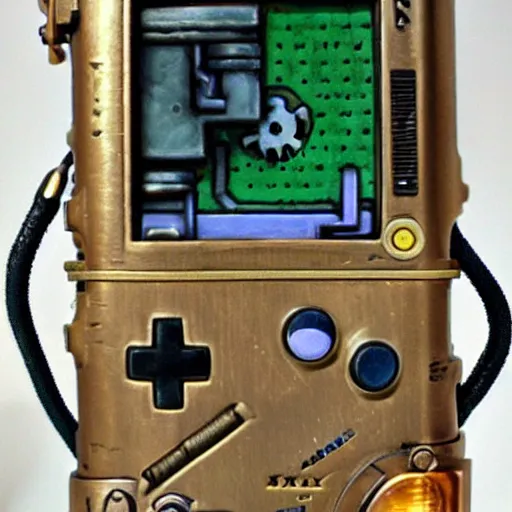 Image similar to steampunk gameboy