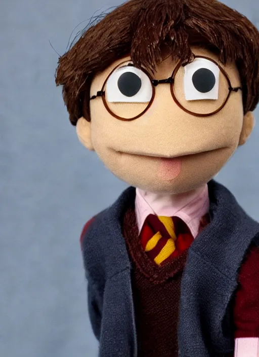 Image similar to Harry Potter as a muppet