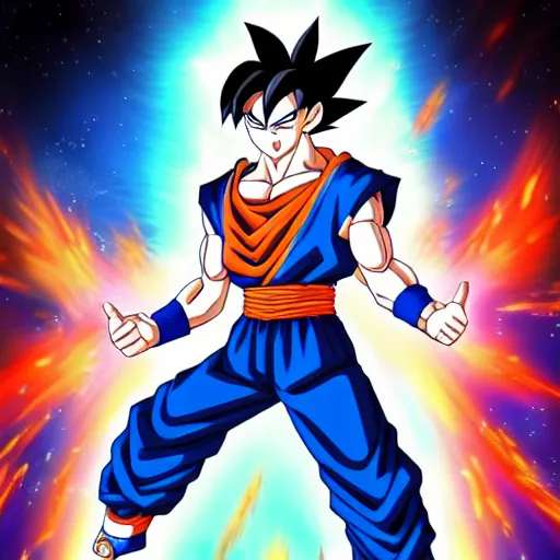 san goku super saiyan 1 0 0 in dragon ball z by akira