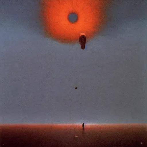 Image similar to ahvaz kamikaze zdzisław beksinski