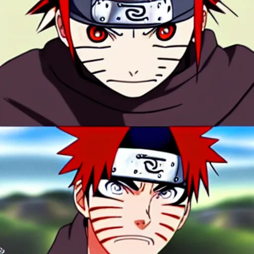 Image similar to naruto using sharingan for the first time, anime,