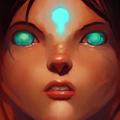 Image similar to face icon stylized minimalist magic : the gathering, loftis, cory behance hd by jesper ejsing, by rhads, makoto shinkai and lois van baarle, ilya kuvshinov, rossdraws global illumination