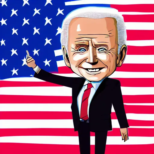 Image similar to Chibi Biden surrounded by darkness with red glowing eyes, highly detailed, realistic, 4k, propaganda