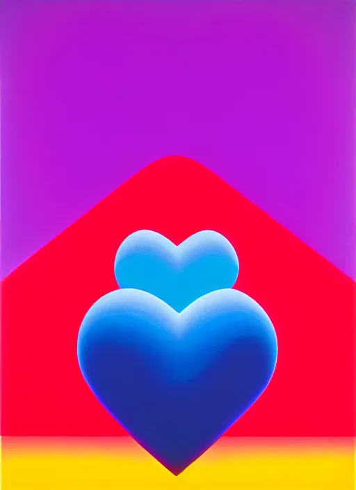 Image similar to heart by shusei nagaoka, kaws, david rudnick, airbrush on canvas, pastell colours, cell shaded, 8 k