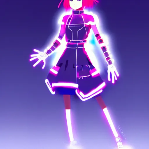 Image similar to a beautiful! bjork model, wearing futuristic cyber leather with articulate! glowing colored led lights, jrpg aztec street fashion, gapmoe yandere grimdark, trending on pixiv fanbox, painted by greg rutkowski makoto shinkai takashi takeuchi studio ghibli, akihiko yoshida