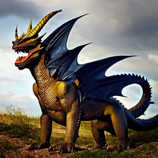 photo of a dragon in real life as a real animal | Stable Diffusion | OpenArt