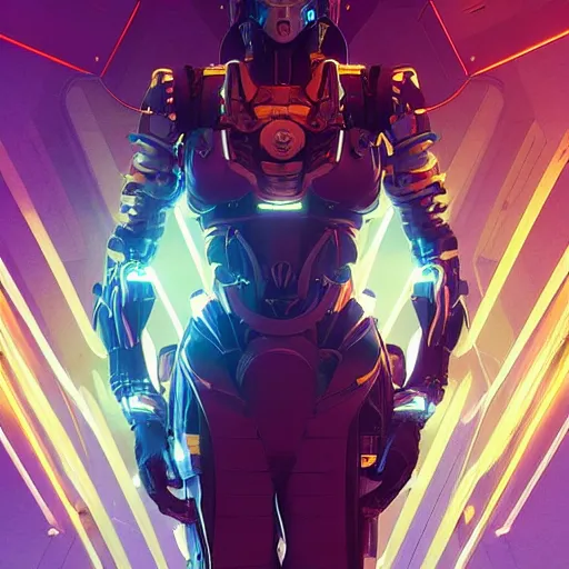 Prompt: symmetry! futuristic robotic, apex legends, metal and wires, epic lighting, epic pose, illustration, highly detailed, art by artgerm and greg rutkowski and alphonse mucha