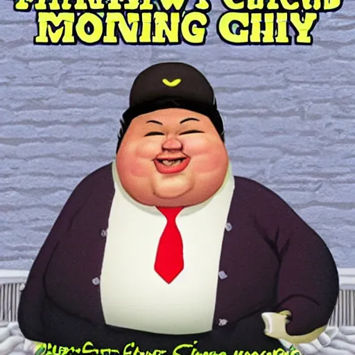 Prompt: fat chuck wishes you a good morning