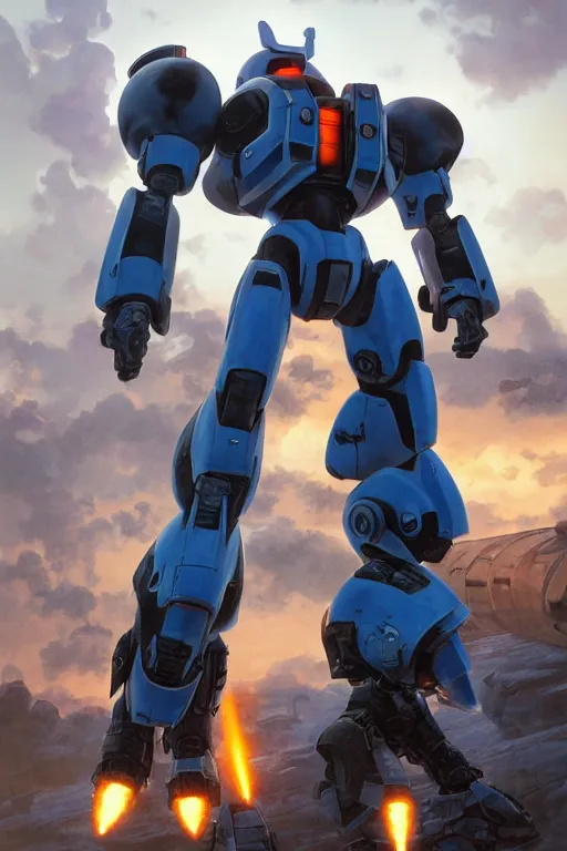 Image similar to mechwarrior 5 : mercenaries mech megaman transformer robot boss tank engine game octane render, 4 k, hd 2 0 2 2 3 d cgi rtx hdr style chrome reflexion glow fanart, global illumination ray tracing hdr fanart arstation by ian pesty by jesper ejsing pixar and disney unreal zbrush central hardmesh