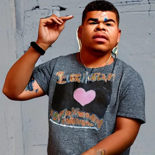 Prompt: ilovemakonnen made of clay