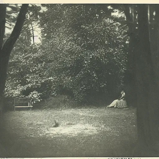 Image similar to shady liminal place, dreamy, 1 9 0 0's photo