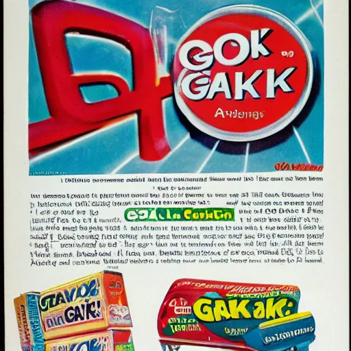 Image similar to advertisement for GAK, GAK advert