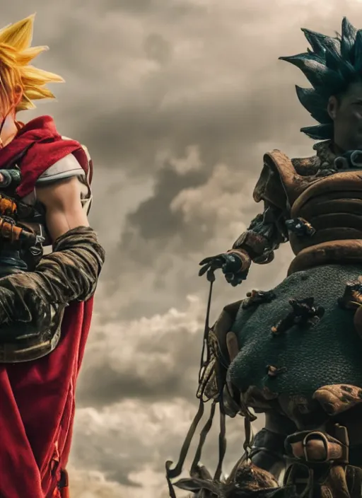 Image similar to epic cinematic still of live action chrono trigger movie, 8 k, 8 5 mm