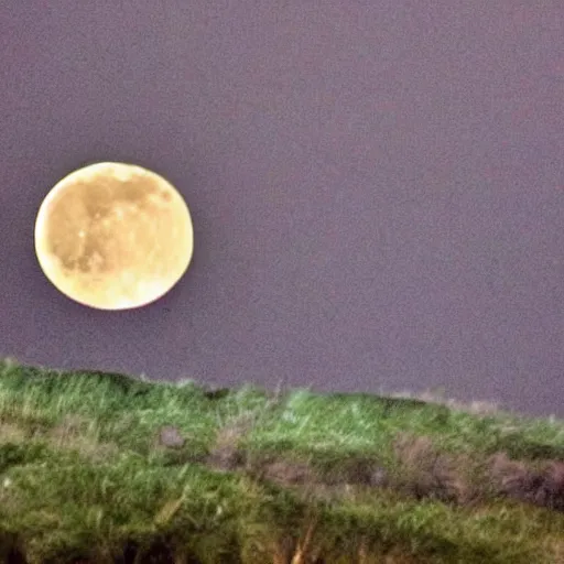 Image similar to A dark and stormy night, with thunder and lightning, and a full moon shining bright, in a Halloween style.