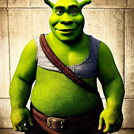 Image similar to shrek on death row