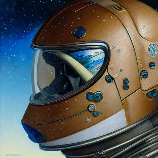 Image similar to full face profile view of Astronaut by Donato Giancola