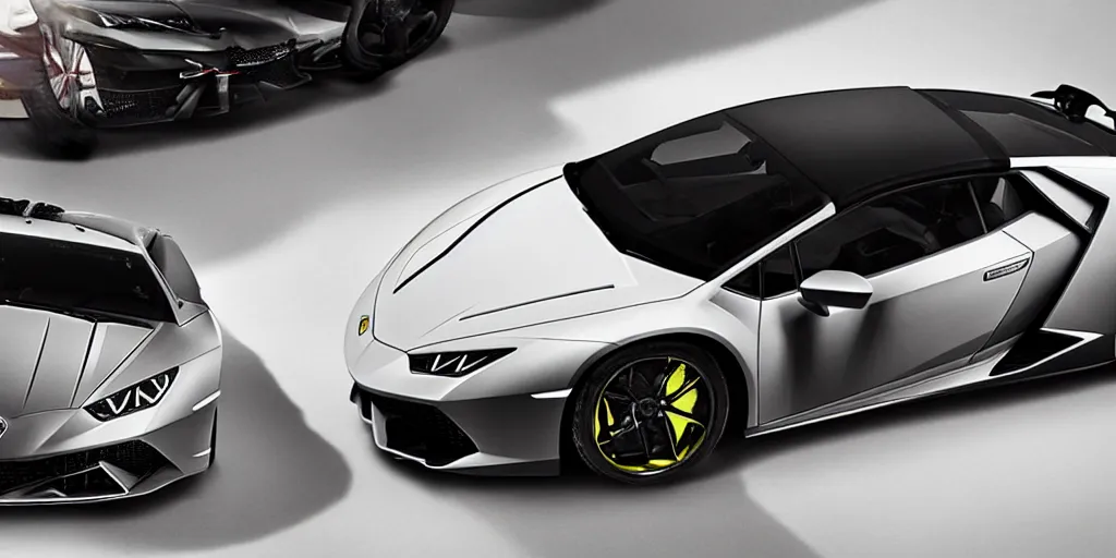 Prompt: a helicopter in a shape of lamborghini huracan car design, vehicle design, high detail, still shot