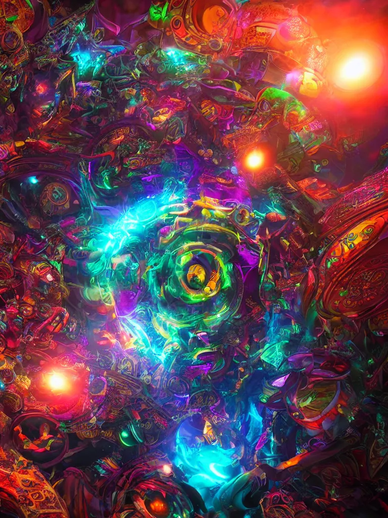 Image similar to a psytrance album cover, by viktoria gavrilenko, octane render, 8 k, beautifully lit