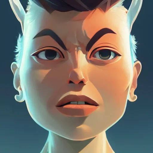 Image similar to face icon stylized minimalist rockoa €™ s modern life, loftis, cory behance hd by jesper ejsing, by rhads, makoto shinkai and lois van baarle, ilya kuvshinov, rossdraws global illumination