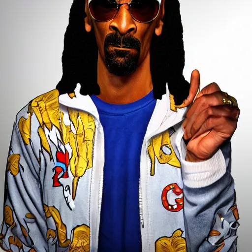 Image similar to brie larson as snoop dog,