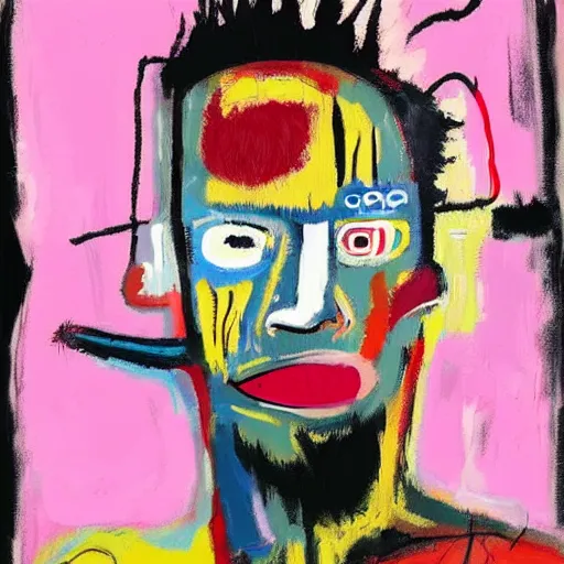 Prompt: Digital art, Oil on canvas, jean-Michel Basquiat style of A mirror selfie of a black handsome muscular man with white angel wings and black devil horns holding an iPhone, pitchfork, full body, pink background, abstract jean-Michel Basquiat!!!!!!!! oil painting with thick paint strokes!!!!!!!!, oil on canvas, aesthetic, y2k!!!!!!, intricately!!!!!!!! detailed artwork!!!!!!!, trending on artstation, in the style of jean-Michel Basquiat!!!!!!!!!!!!, by jean-Michel Basquiat!!!!!!!!!!!, in the style of jean-Michel Basquiat!!!!!!!!!!!, in the style of jean-Michel Basquiat!!!!!!!!!!!, in the style of jean-Michel Basquiat!!!!!!!!!!!, in the style of jean-Michel Basquiat!!!!!!!!!!!, in the style of jean-Michel Basquiat!!!!!!!!!!!, david choe